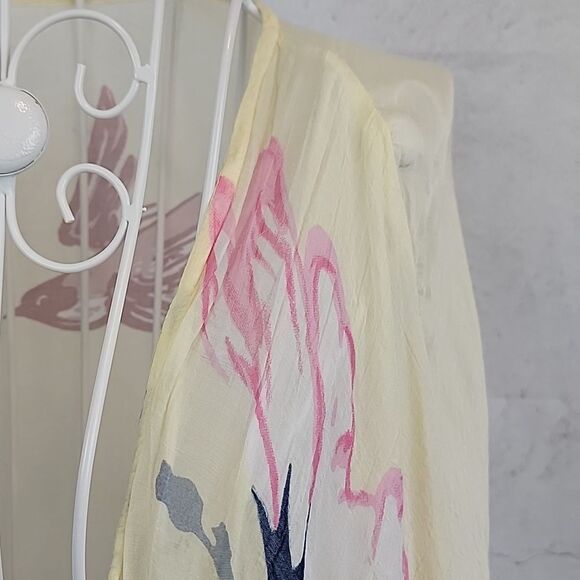 Macchia Di Ruggine Floral Kimono/Shaw  Cardigan Size M - Picture 4 of 12